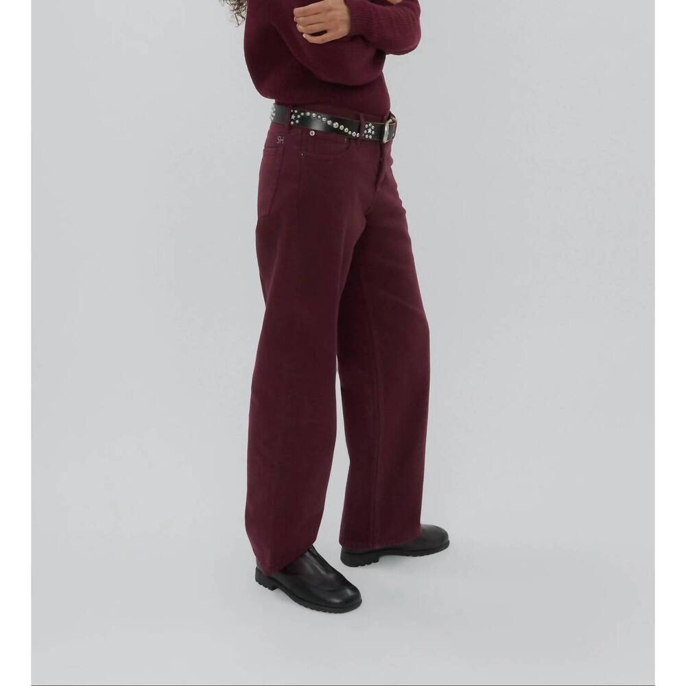 NEW STILL HERE everyday jean in burgundy - Picture 3 of 3